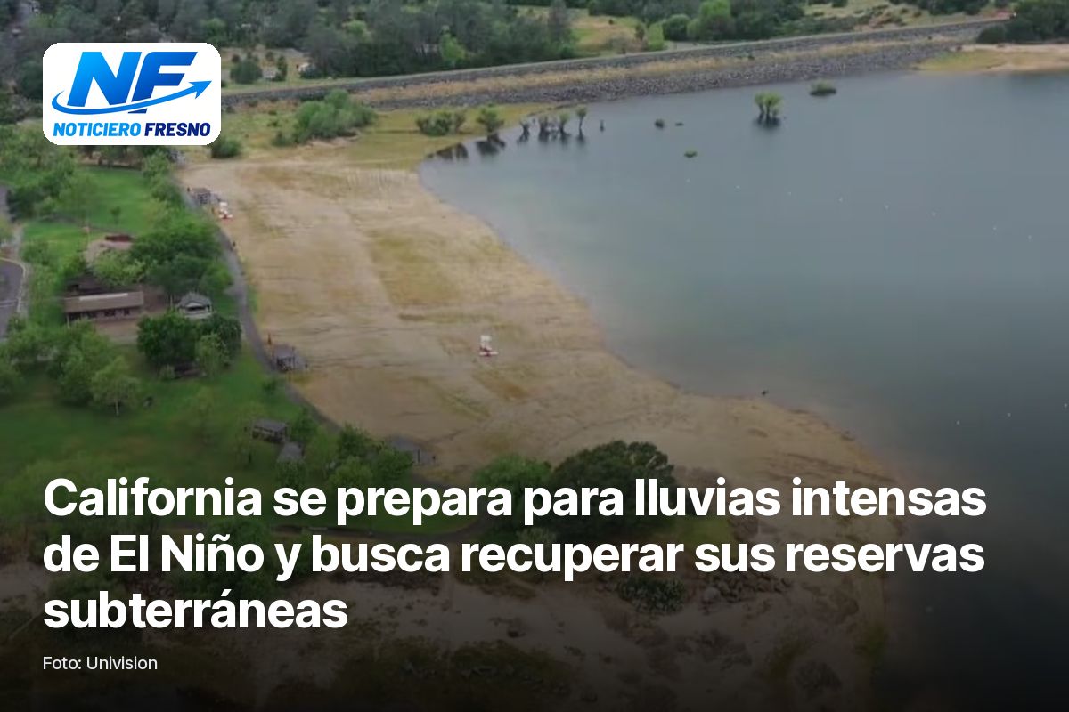 Foto de Univision: California se prepara para lluvias intensas de El Niño y busca recuperar sus reservas subterráneas