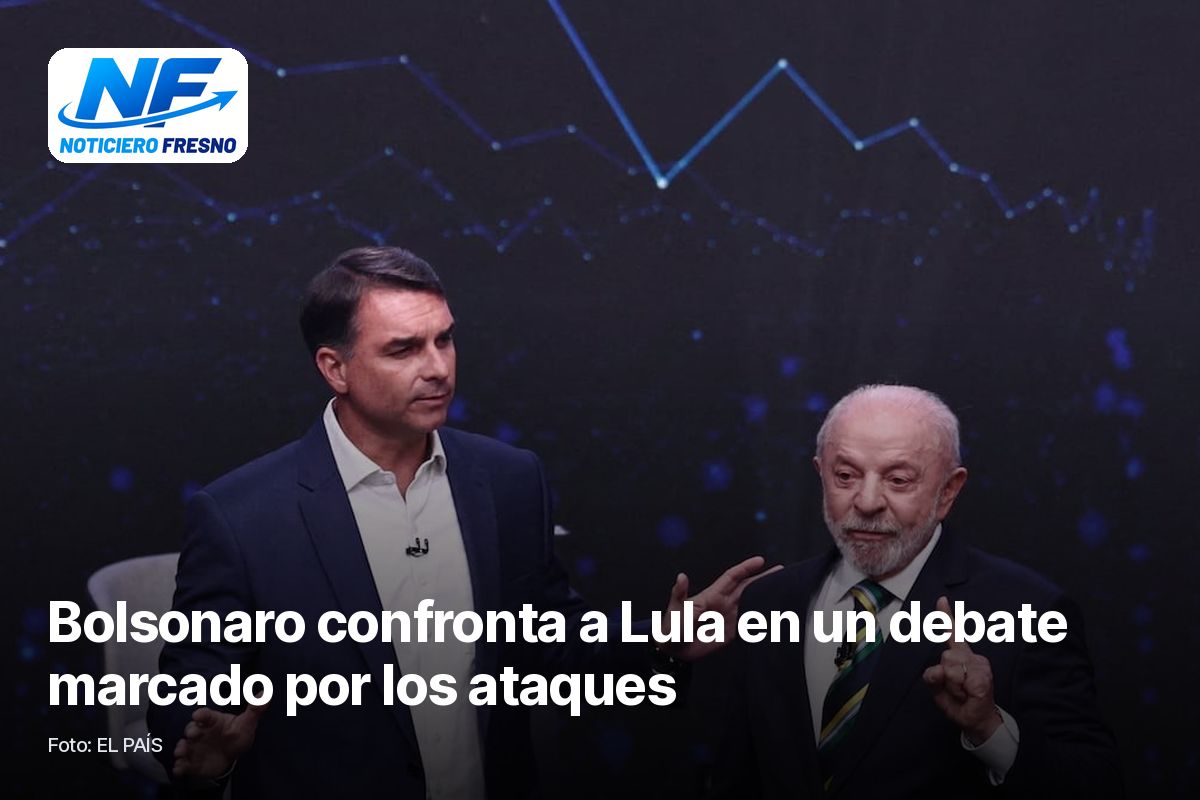Foto de EL PAÍS: Bolsonaro confronta a Lula en un debate marcado por los ataques