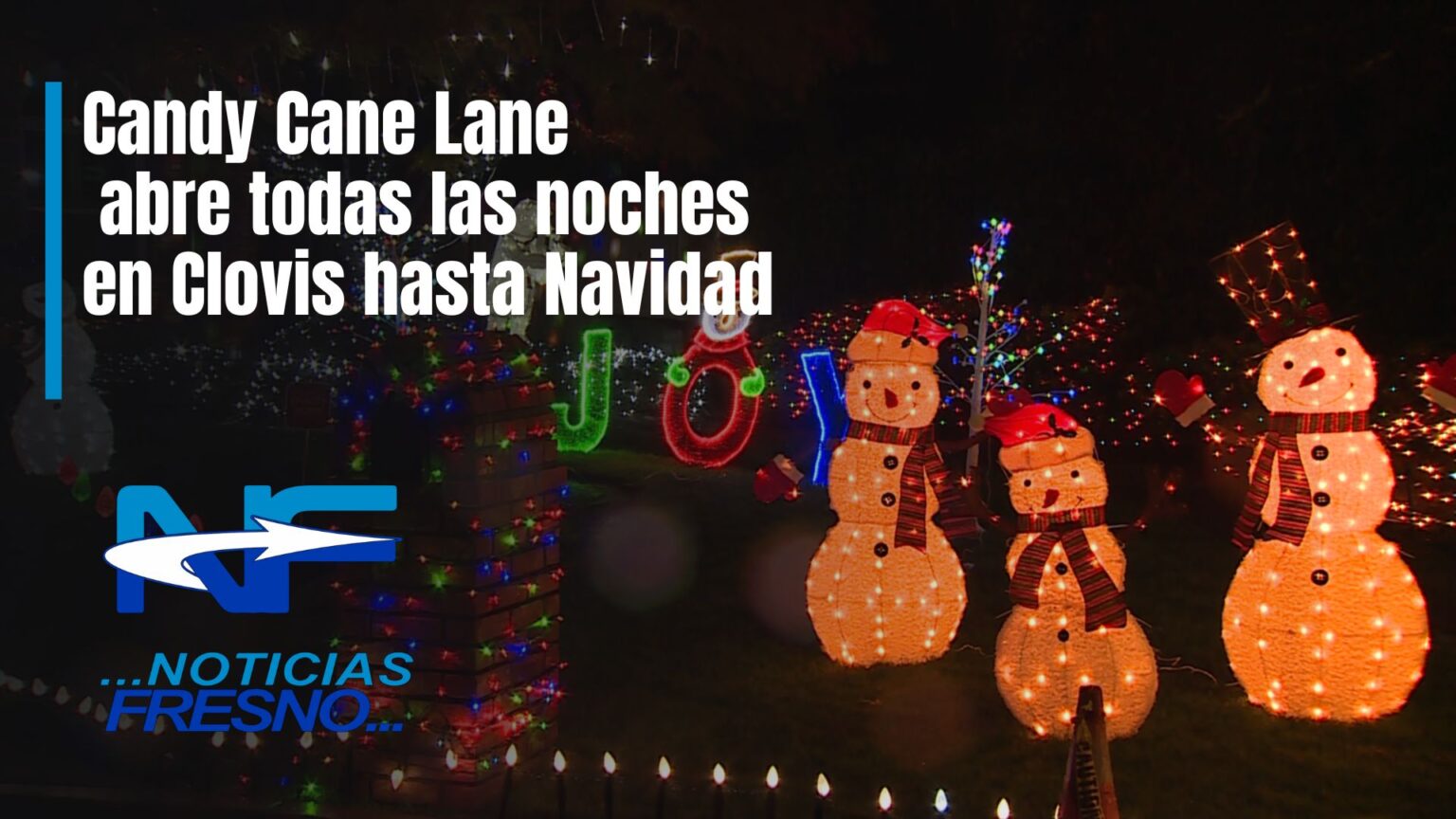 Candy Cane Lane abre todas las noches en Clovis hasta Navidad